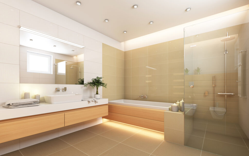 Aan het water vorm micro Philips Hue Badkamer verlichting maakt het sfeervol in de badkamer