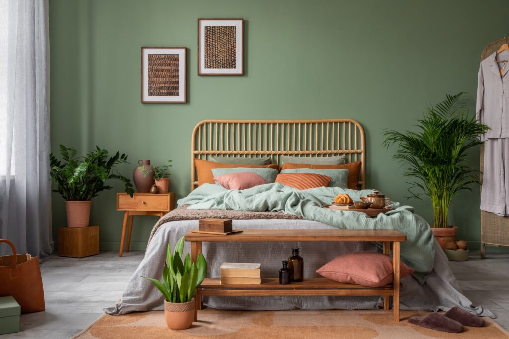 slaapkamer inspiratie groen